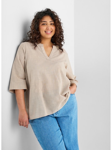 Zizzi Blouse 'Cananna' in Grey