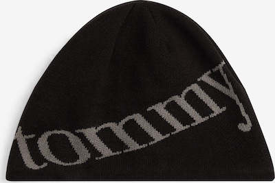 Megzta kepurė iš Tommy Jeans, spalva – pilka / juoda, Prekių apžvalga