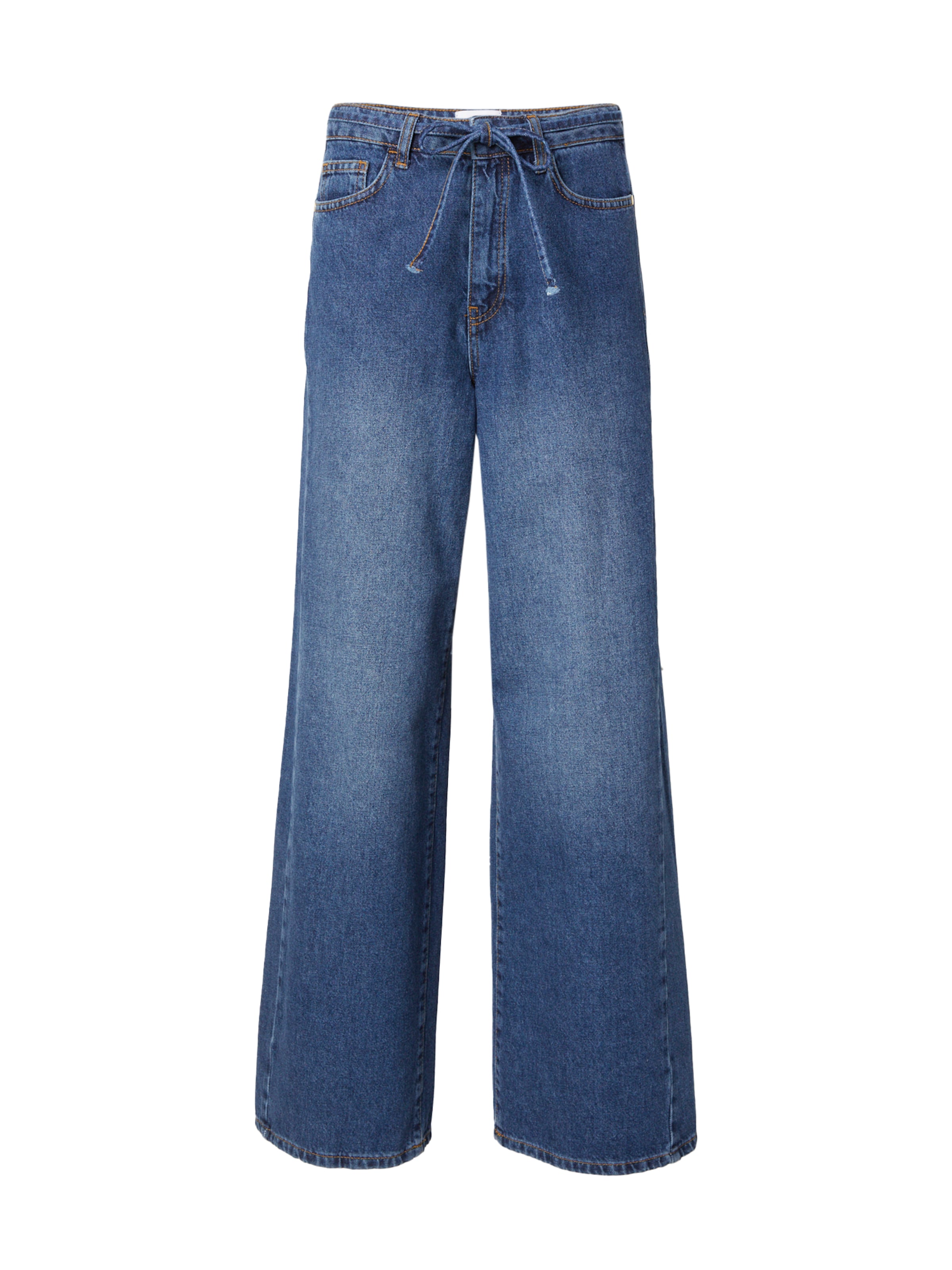 NÜMPH Wide Leg Farkut 'Brooklyn' värissä sininen: etupuoli