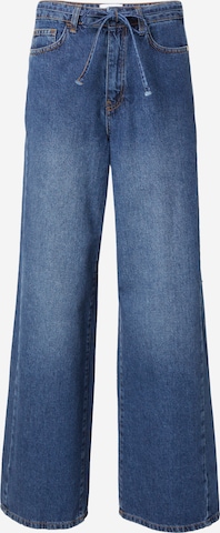 NÜMPH Wide Leg Farkut 'Brooklyn' värissä sininen: etupuoli