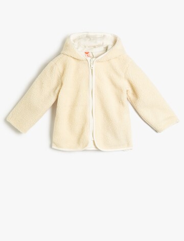 Koton Fleece jacket in Beige: front