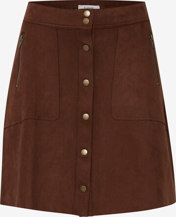 b.young Skirt in Brown: front