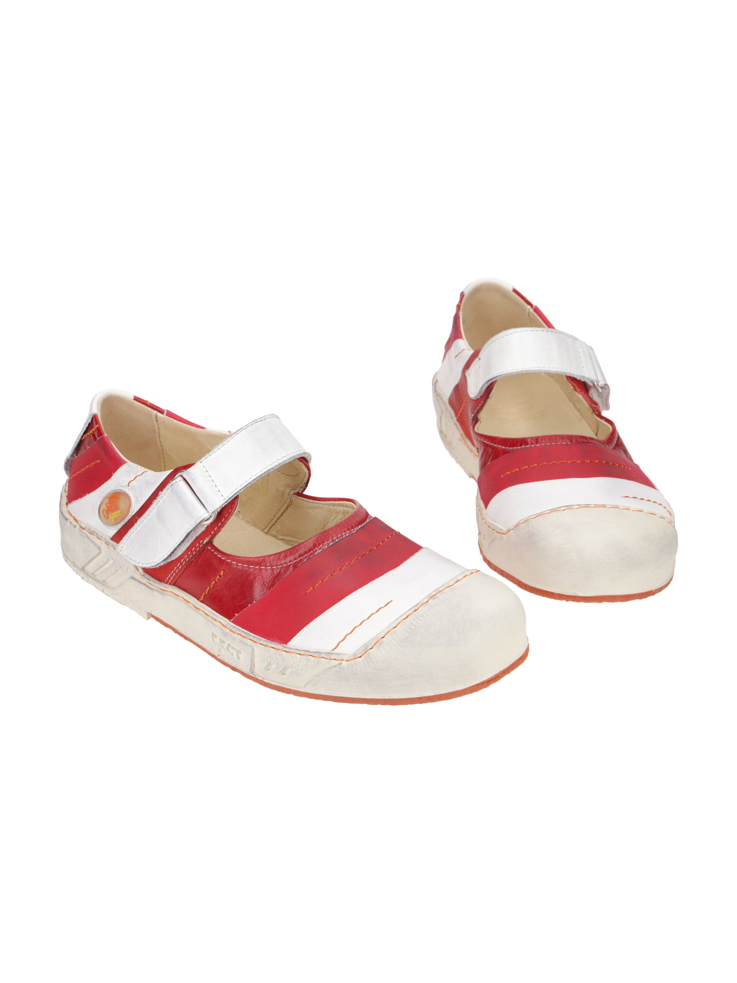 EJECT Slippers 'Eject Puzzle Schuhe rot weiß 12358' in Red