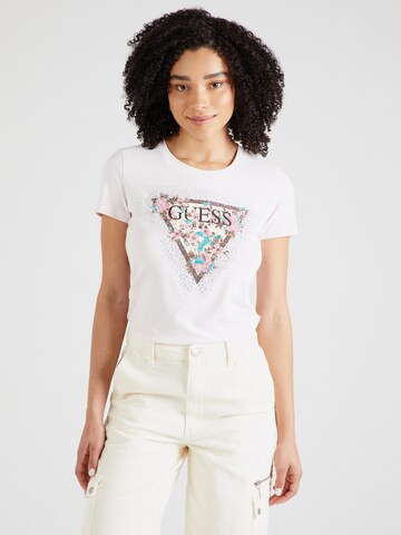 GUESS Shirts 'CHERRY FLOWER' i pink: forside
