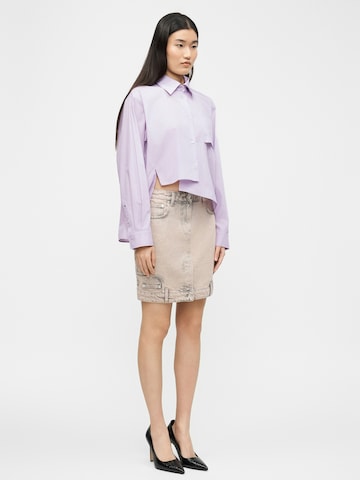 Moschino Jeans Bluse in Lila