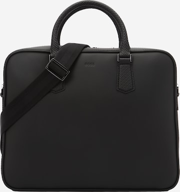 BOSSAktovka torba 'New Crosstown' - crna boja: prednji dio