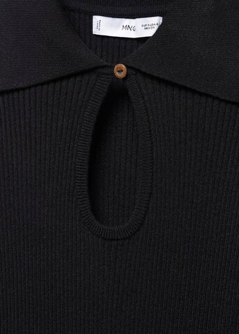 Rochie tricotat 'Coletas' de la MANGO pe negru