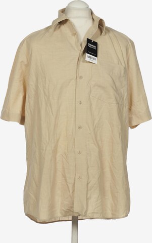 Walbusch Button Up Shirt in M in Beige: front