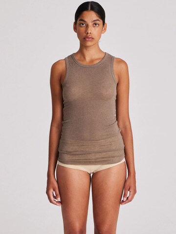 Top 'Alberte' di Gai+Lisva in beige: frontale