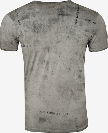 Rusty Neal T-Shirt mit lässigem Print in Grau