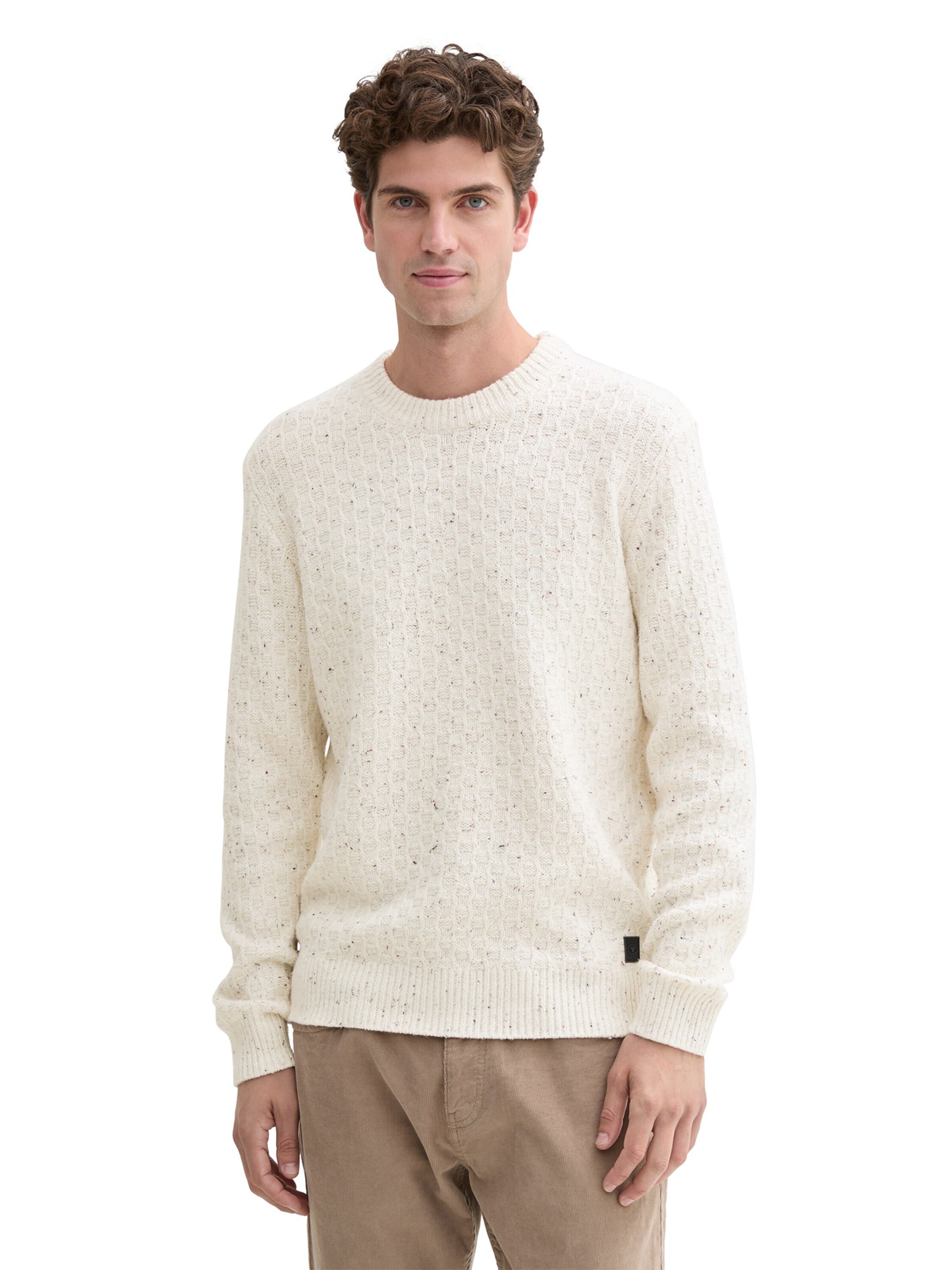 Pull-over TOM TAILOR en blanc : devant