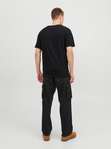 JACK & JONES T-Shirt 'STEEL' in Schwarz