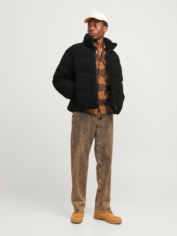 JACK & JONES Winterjas 'JORCamp' in Zwart