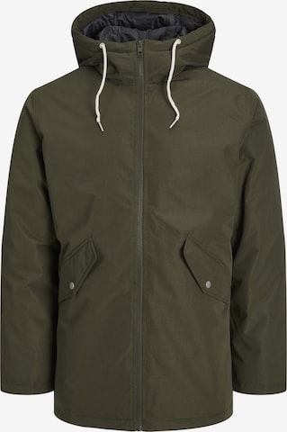 Jack & Jones Plus - Parca de entretiempo 'JJLoop' en verde: frente