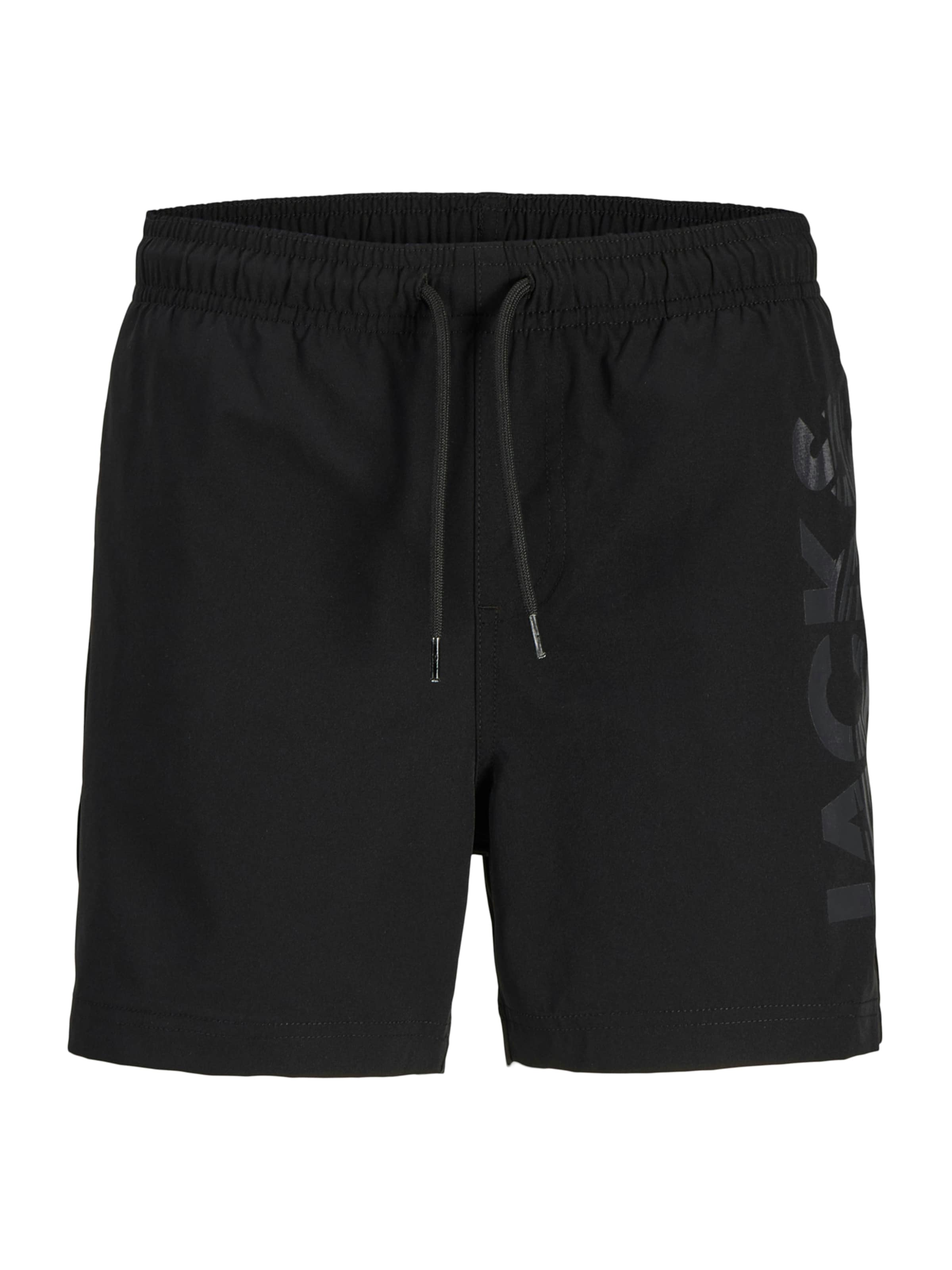 Jack & Jones Junior Board Shorts 'JPSTMAUI WAVE' in Black: front