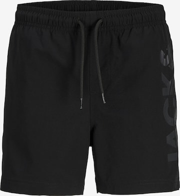 Jack & Jones Junior Board Shorts 'JPSTMAUI WAVE' in Black: front