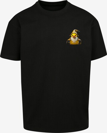 F4NT4STIC T-Shirt 'Rubber Duck Wizard' in Schwarz: predná strana