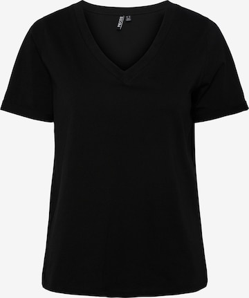 PIECES - Camiseta 'Ria' en negro: frente