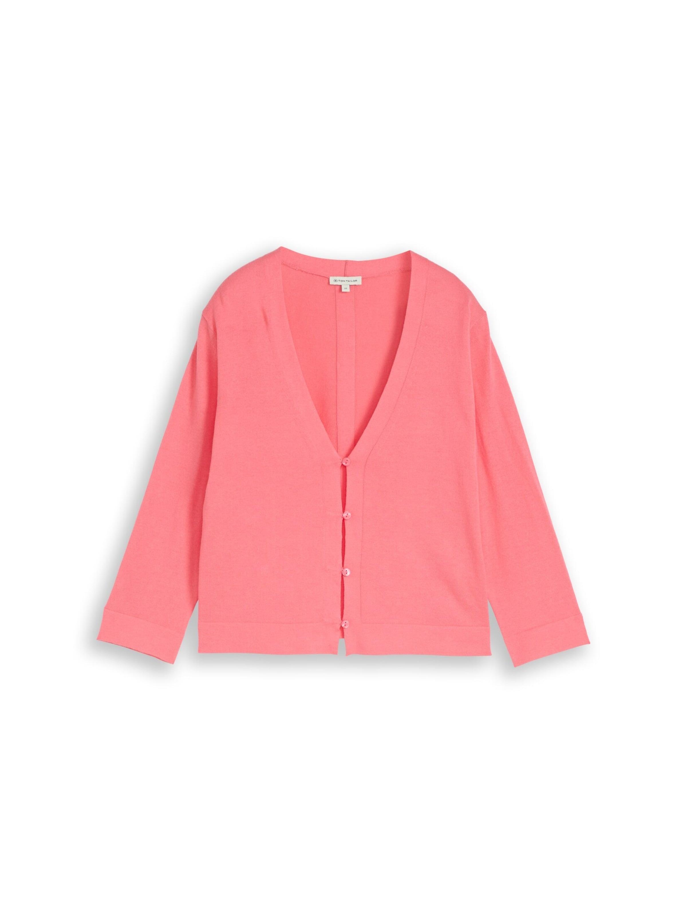 TOM TAILOR Gebreid vest in Roze: voorkant