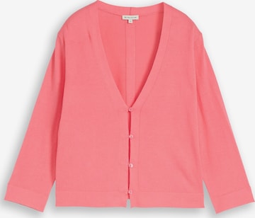TOM TAILOR Gebreid vest in Roze: voorkant