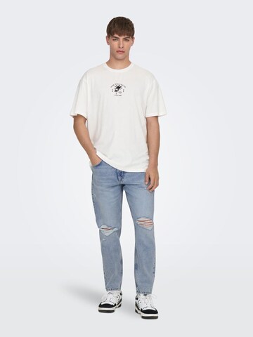 Only & Sons Дънки Tapered Leg Дънки 'Avi' в синьо