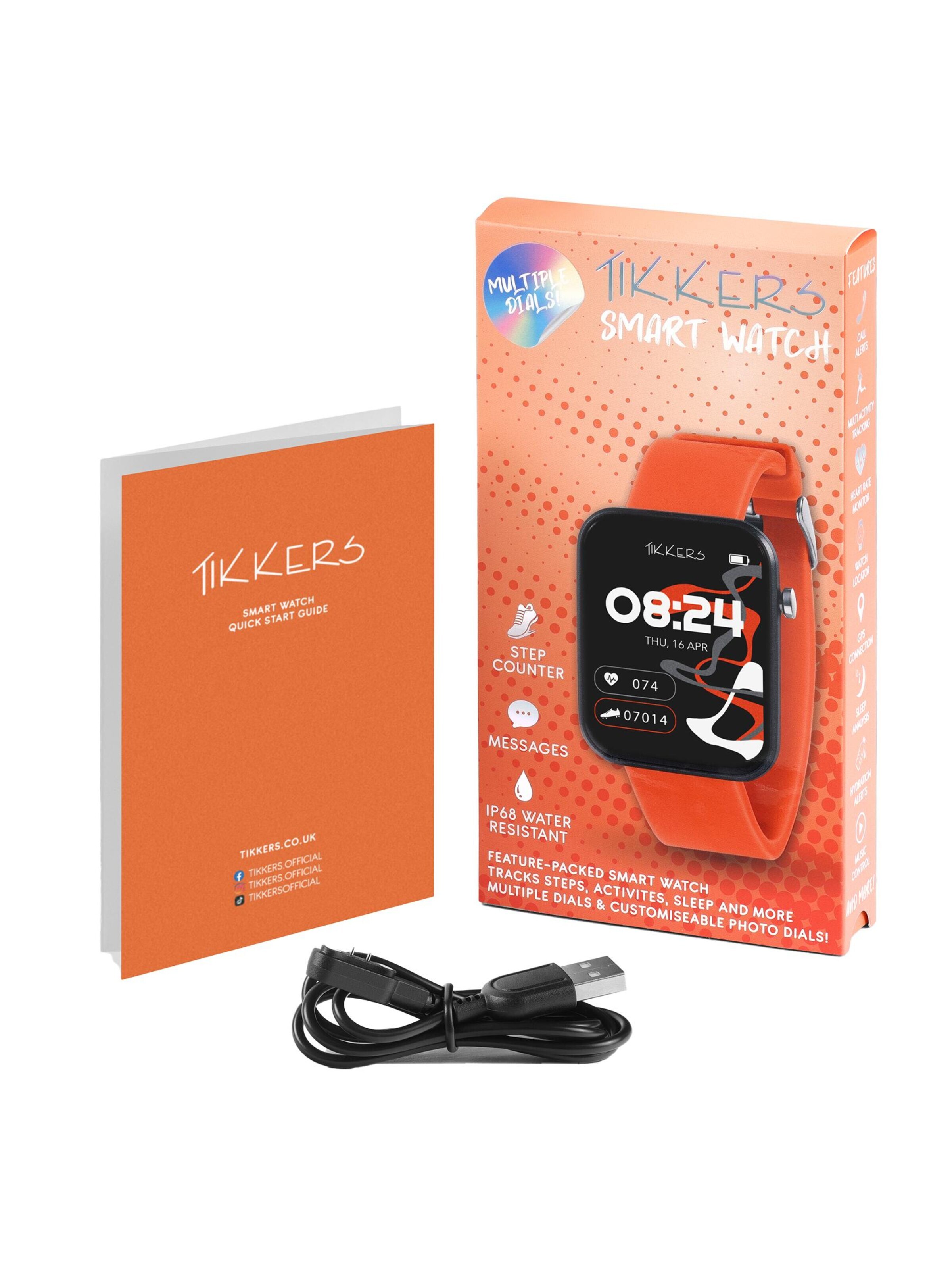 Montre 'Tikkers Smart Watch Serie 13 Silikonband' Tikkers en orange