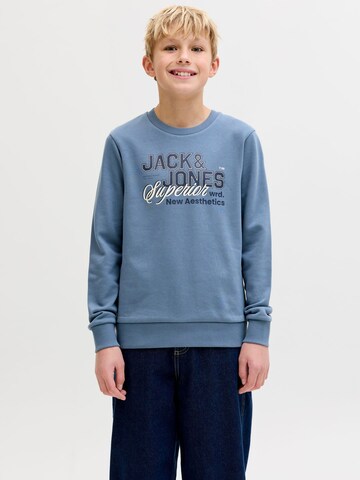 Sweat Jack & Jones Junior en bleu : devant