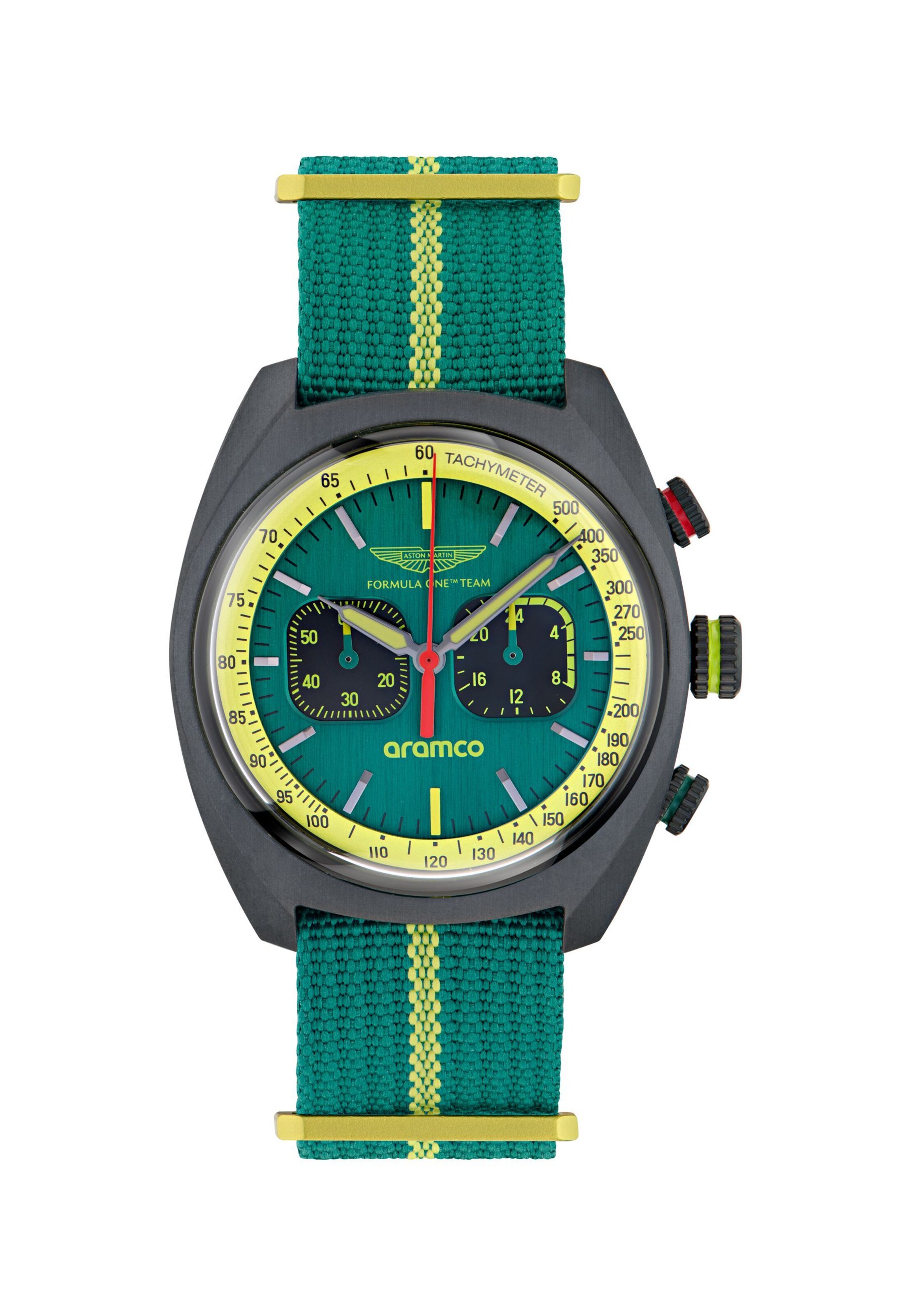 Aston Martin Quartz 'Dwf' in Grün: Vorderseite