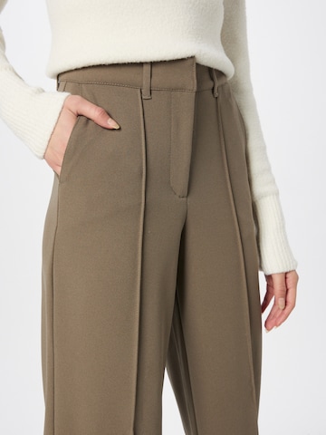 VERO MODA Wide leg Pleated Pants 'Becky' in Grey