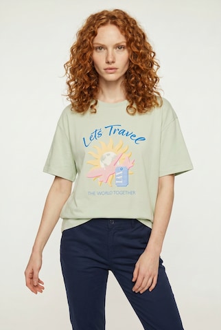 VERO MODA Μπλουζάκι 'VMNINNA MIA' σε πράσινο: μπροστά