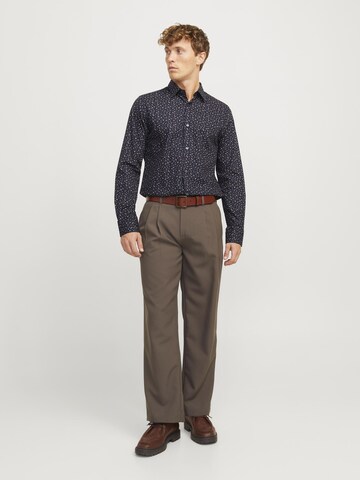 JACK & JONES Regular fit Button Up Shirt in Blue