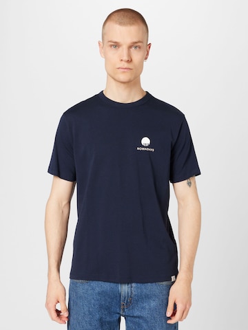 NOWADAYS T-shirt i blå: framsida
