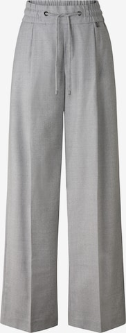 pilka BOGNER Laisvas Klostuotos kelnės 'Ella': priekis