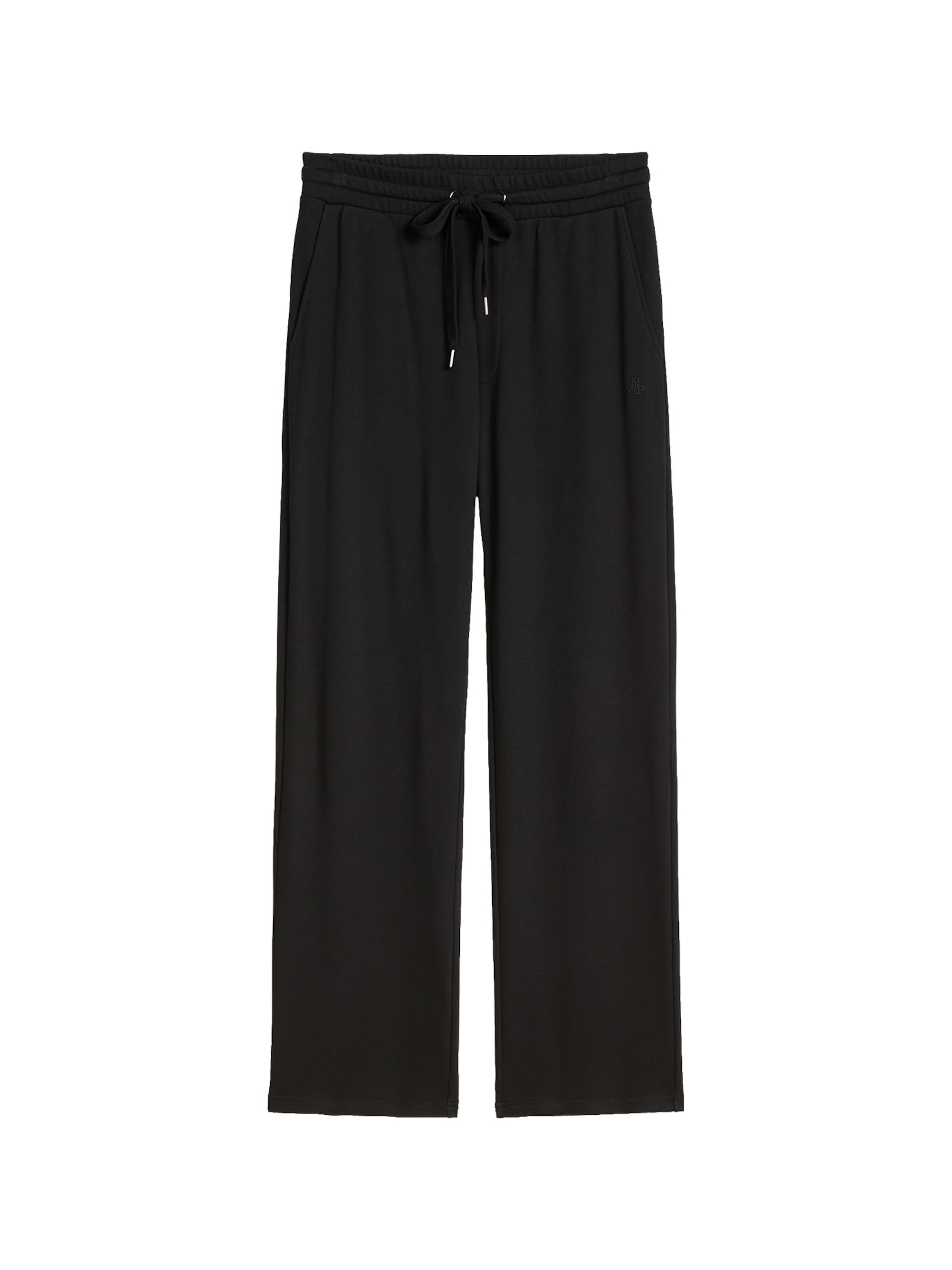 Regular Pantalon de sport Marc O'Polo en noir : devant