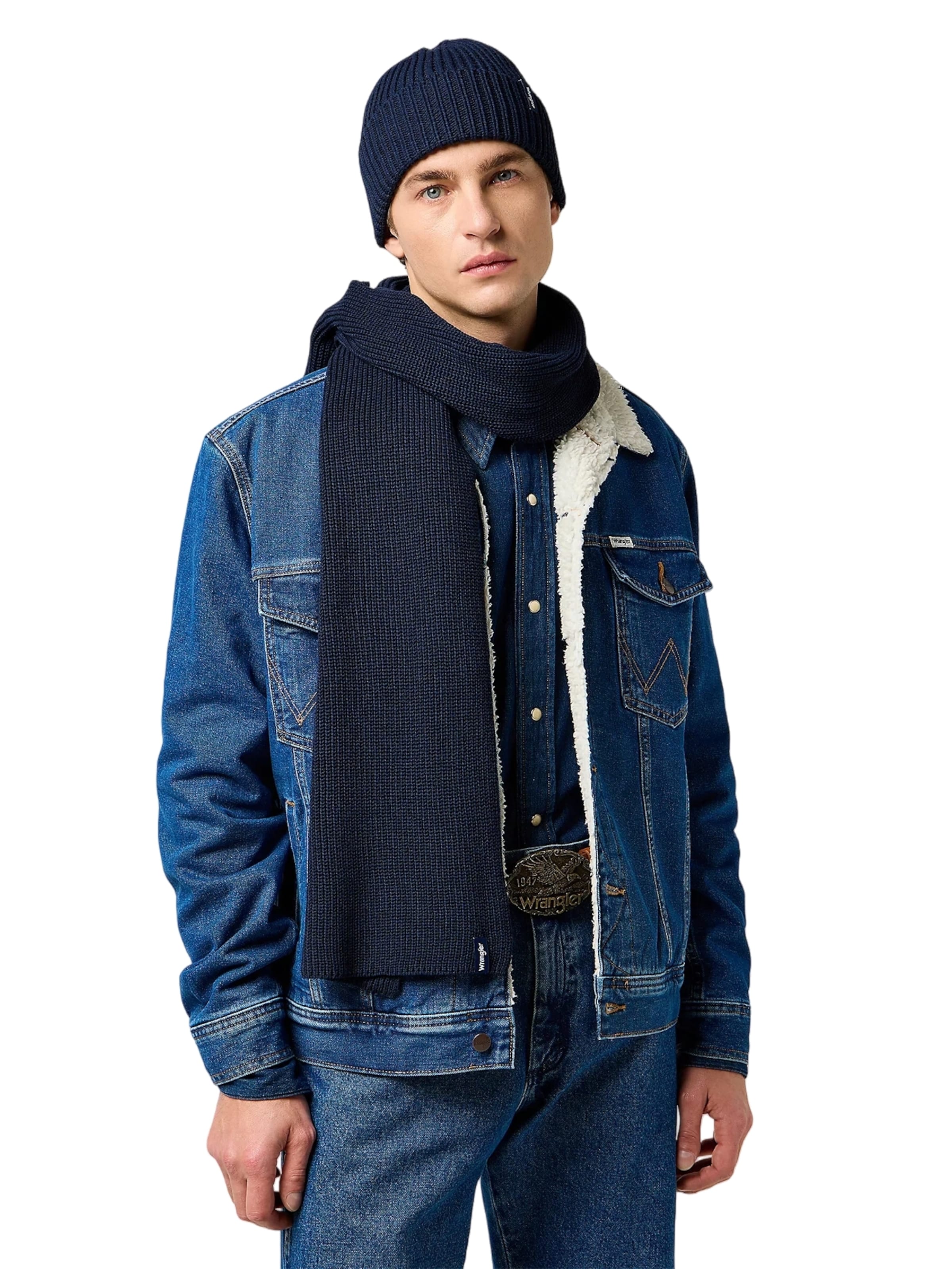 WRANGLER Beanie in Blue: front