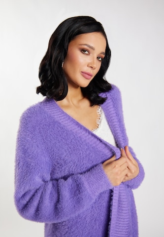 faina Knit cardigan in Purple