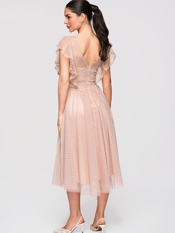 Ombre Dress in Beige