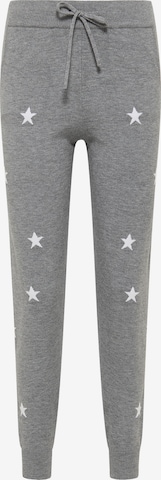 IZIA Tapered Pants in Grey: front