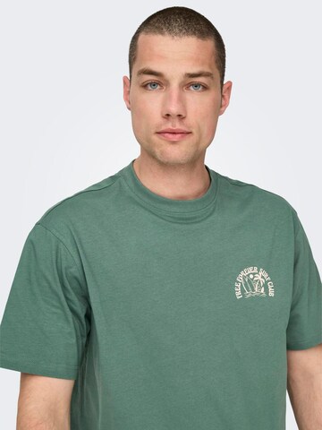 Only & Sons T-Shirt 'KYLAN' in Grün