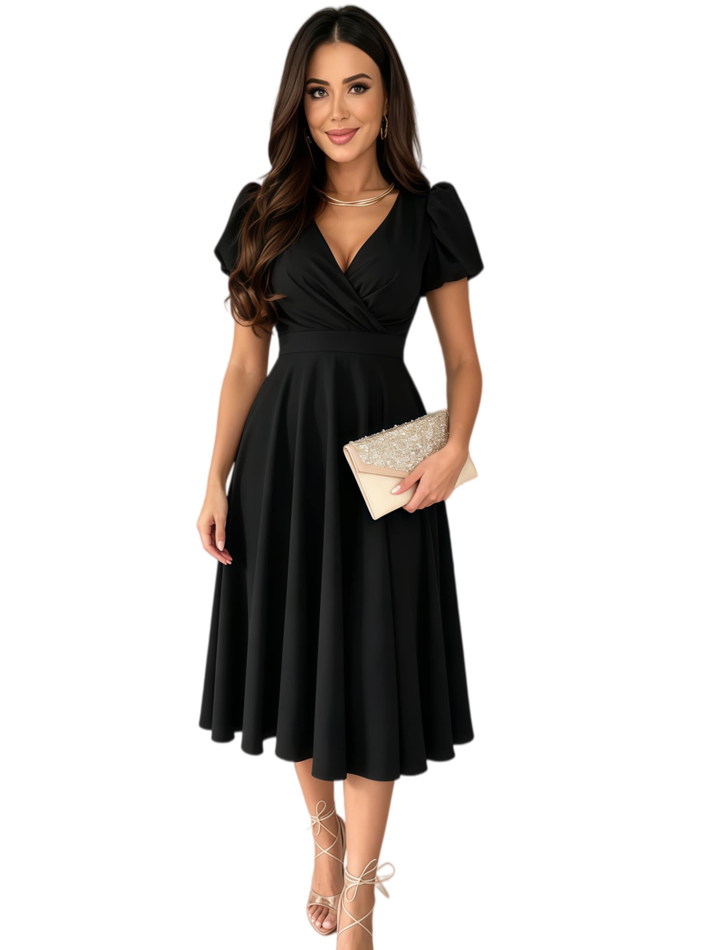 Yesfashion Abendkleid‌‌‌‌‌‌‌‌‌‌ in Schwarz: Vorderseite