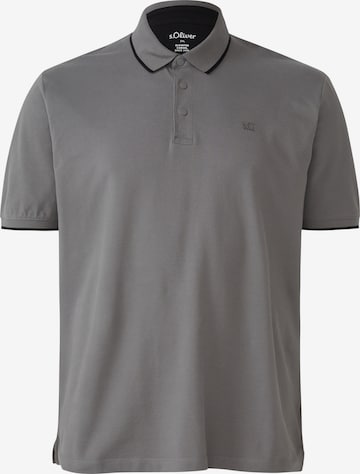 s.Oliver Men Big Sizes Poloshirt in Grau: Vorderseite