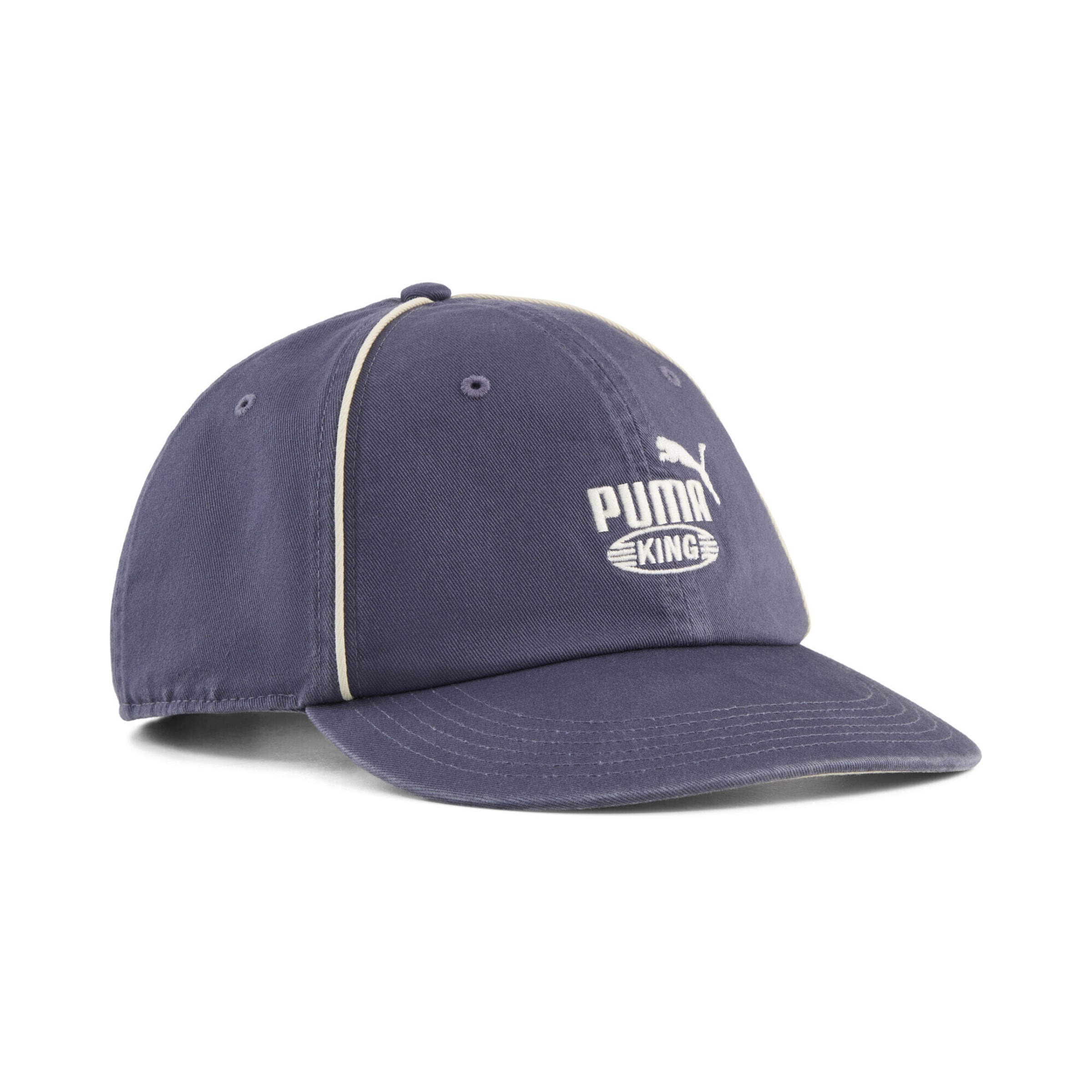 PUMA Cap 'King' in 55-60 in basaltgrau / weiß, Produktansicht