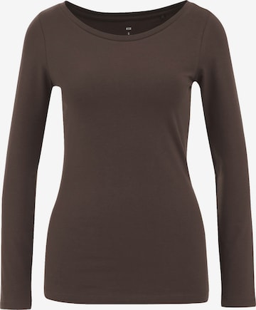 brūns WE Fashion T-Krekls: no priekšpuses