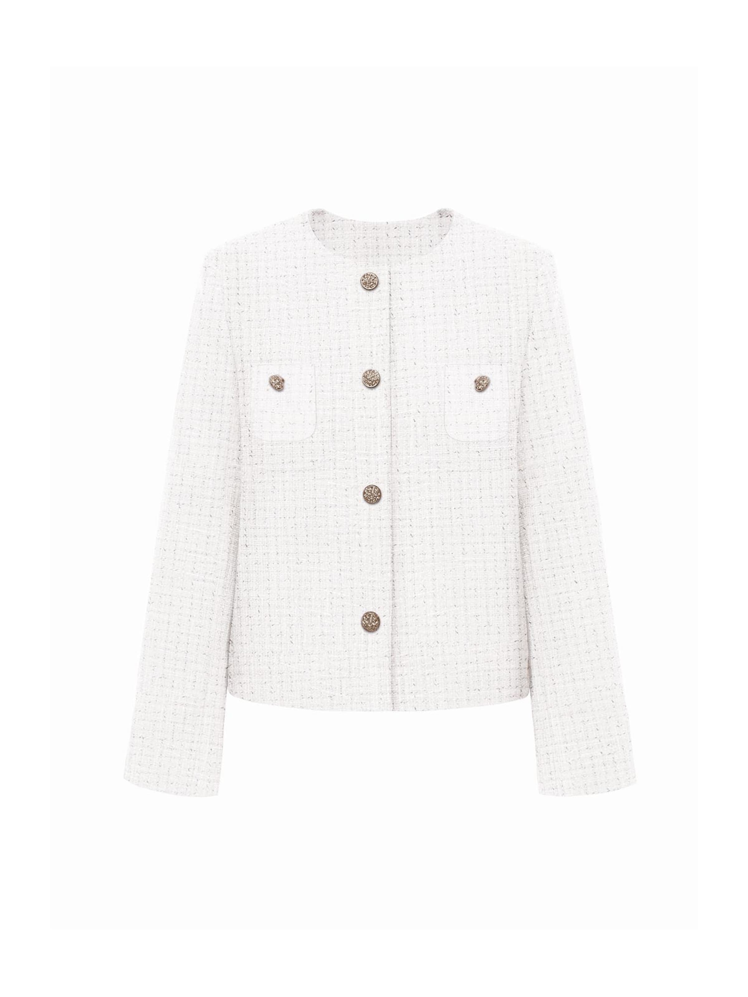 Imily Bela Přechodná bunda – bílá: přední strana