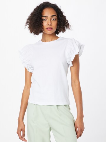 Kaffe Shirt 'Raka' in White: front