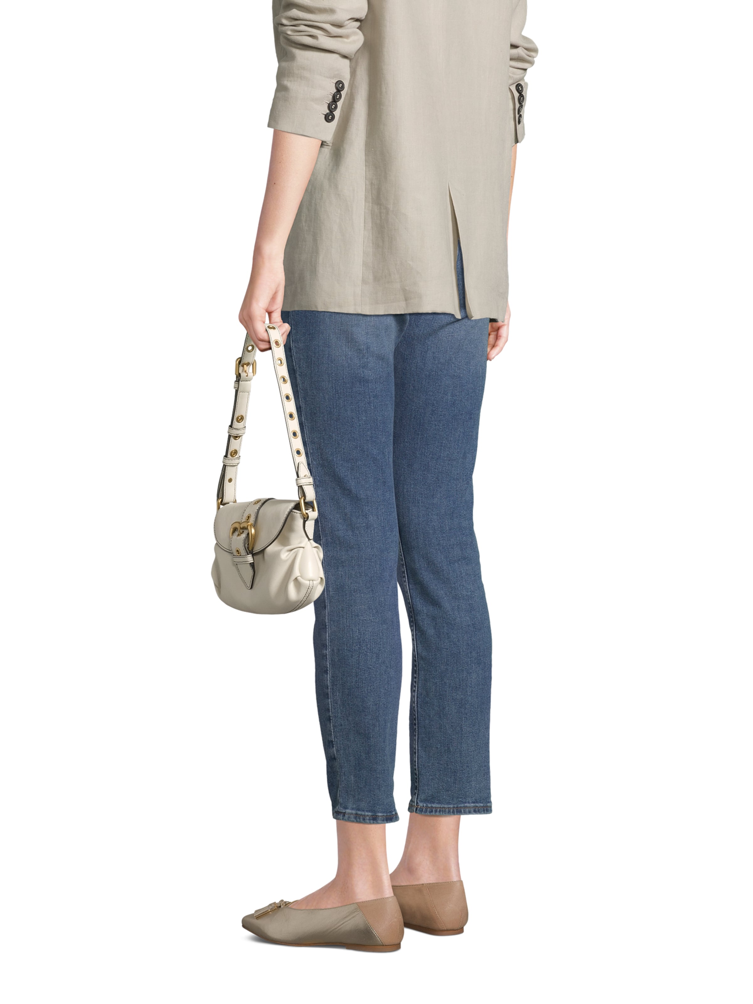 PINKOTorba za na rame - bijela boja: prednji dio