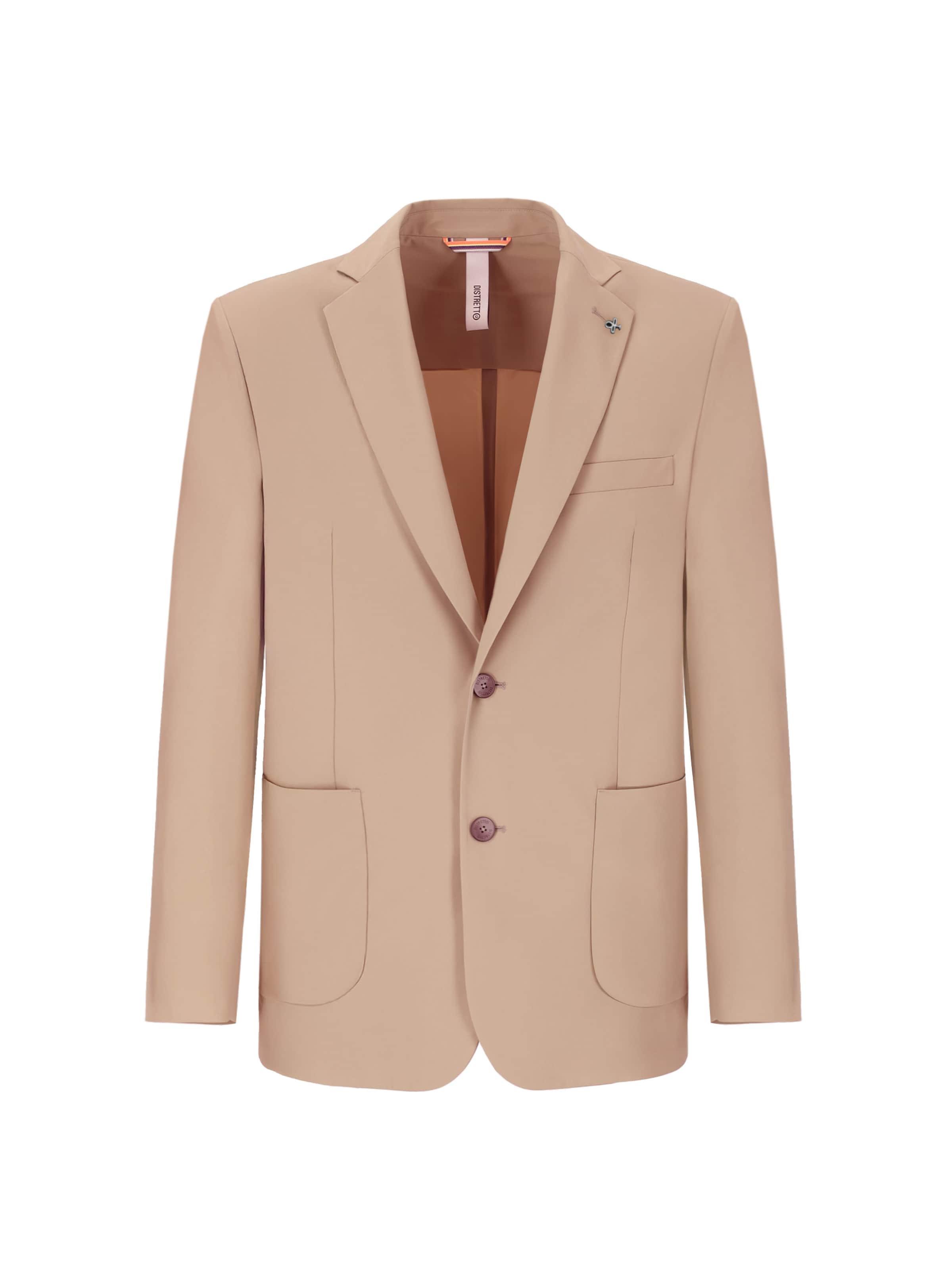Coupe regular Veste de costume 'Active' Distretto12 en beige : devant