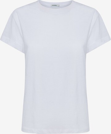 T-shirt 'Basic' GREENBOMB en blanc : devant