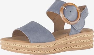 Sandales GABOR en bleu : devant