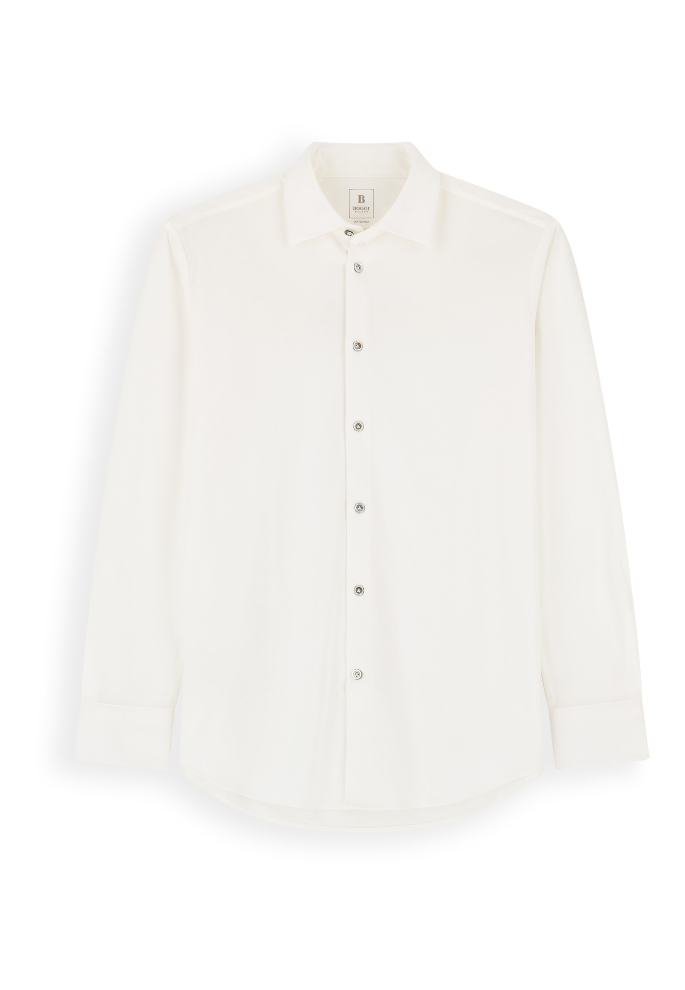 Boggi Milano Button Up Shirt in White: front